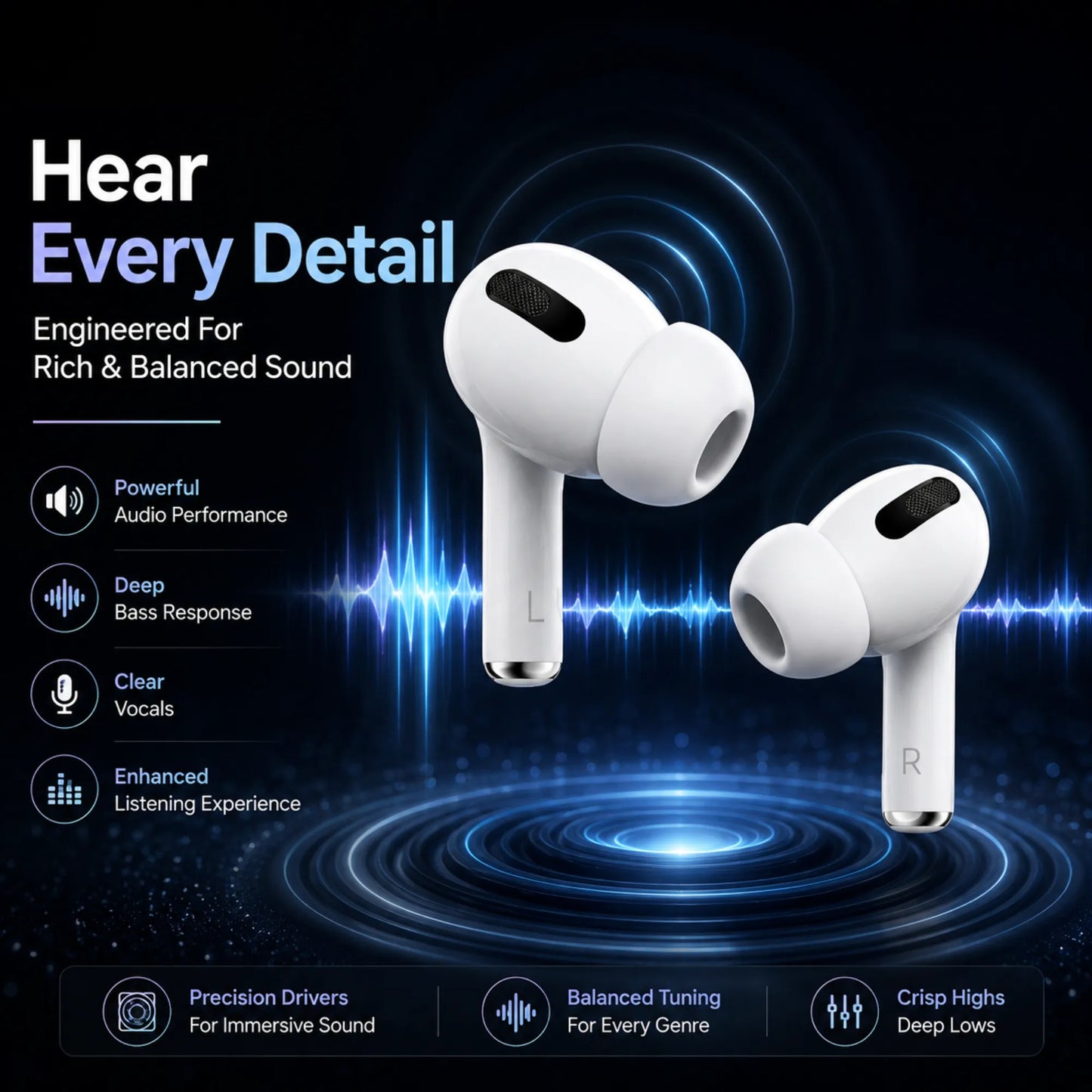 FonePods Pro 2nd Gen (ANC + GPS Edition)