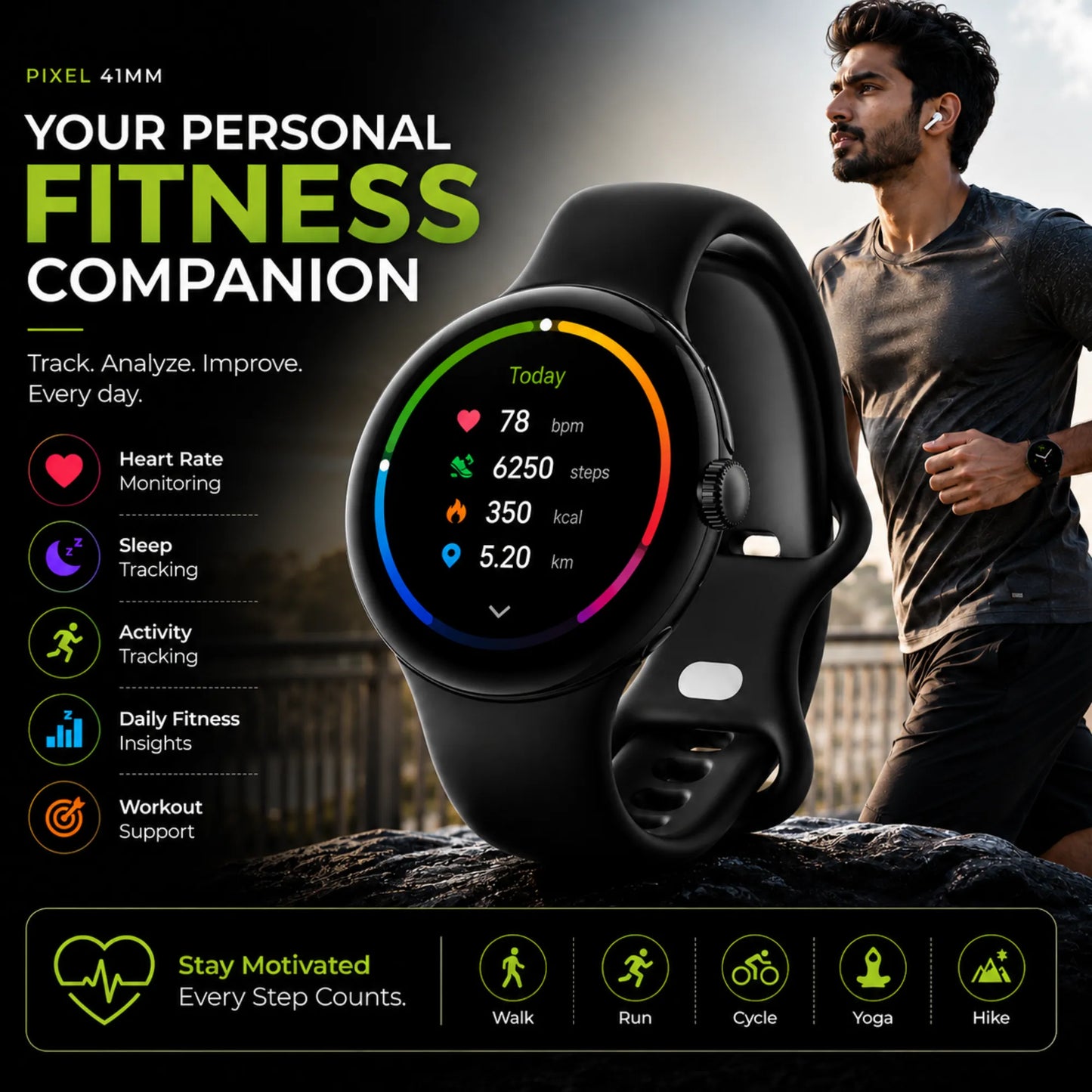 FoneForge Pixel 41mm Smartwatch