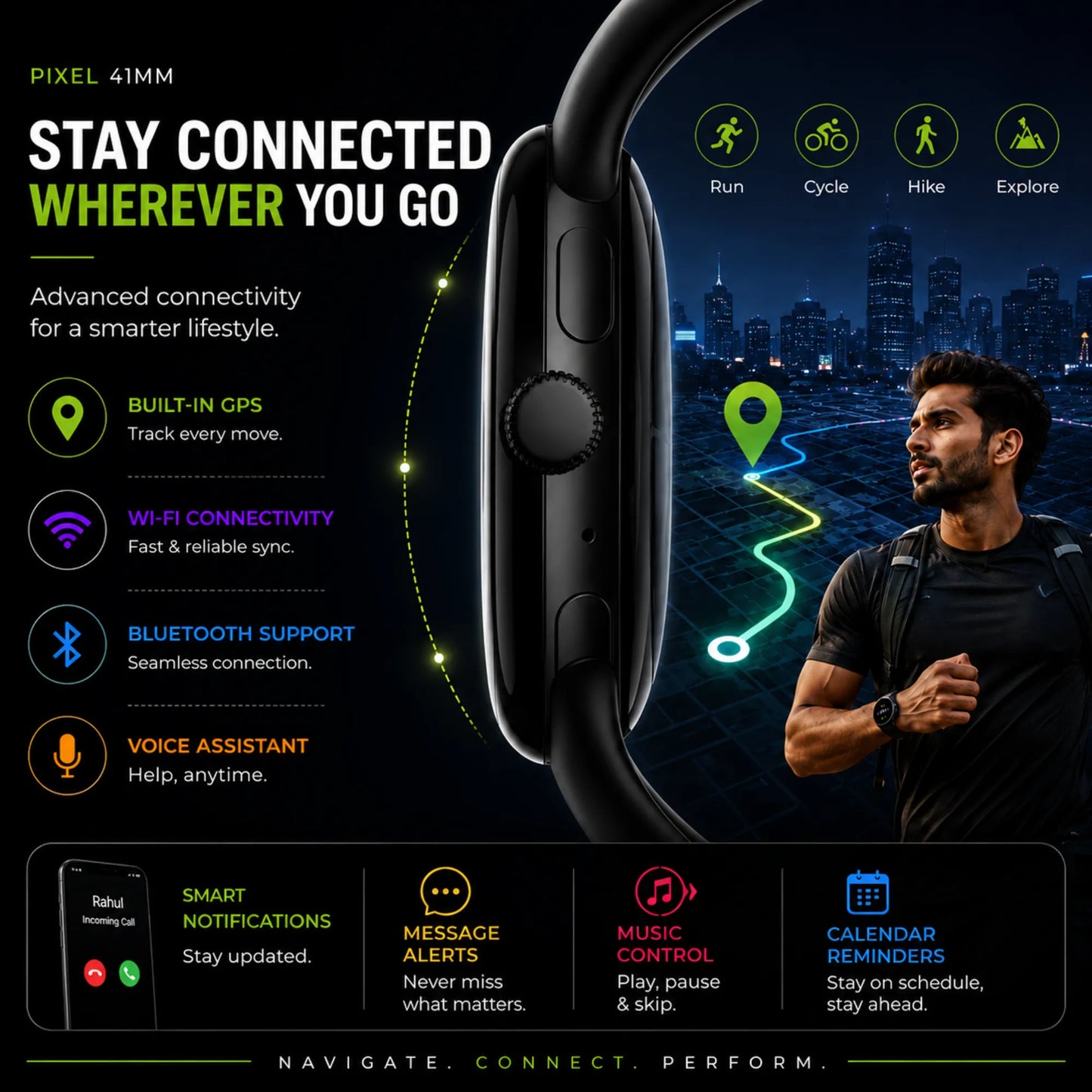 FoneForge Pixel 41mm Smartwatch