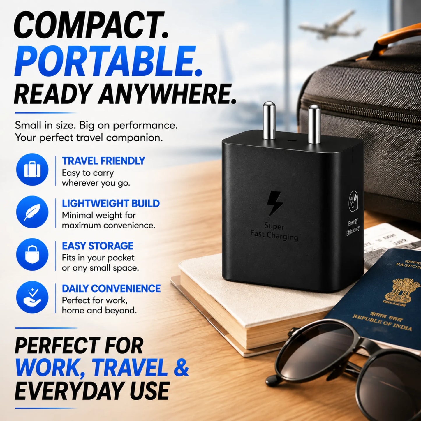 FoneForge 25W Type-C Fast Charger Adapter