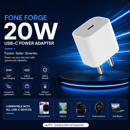 FoneForge 20W USB-C Power Adapter | Apple devices