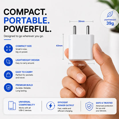 FoneForge 20W USB-C Power Adapter | Apple devices