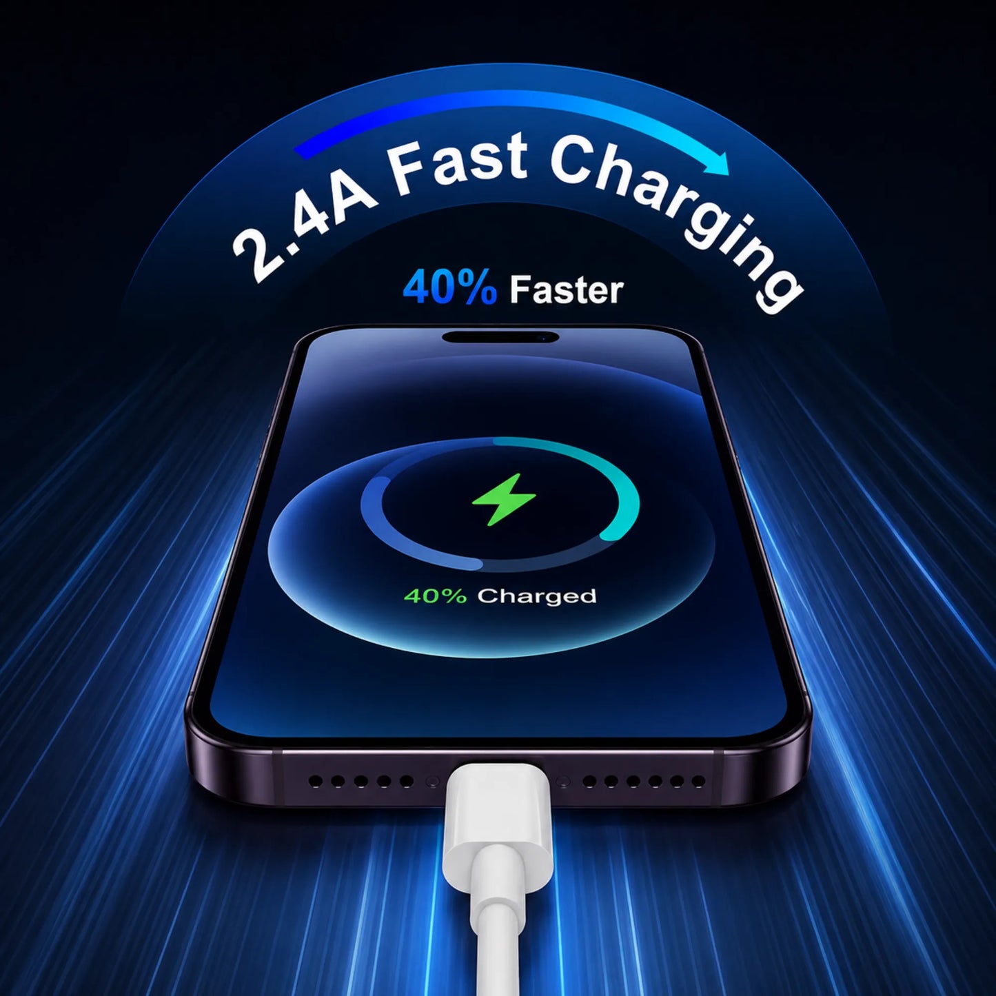 FoneForge USB-C to Lightning Fast Charging Cable for iPhone & Apple Devices