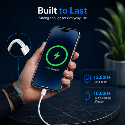 FoneForge USB-C to Lightning Fast Charging Cable for iPhone & Apple Devices