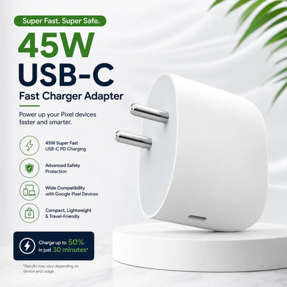 FoneForge 45W USB-C Fast Charger Adapter for Google Devices