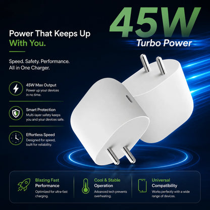 FoneForge 45W USB-C Fast Charger Adapter for Google Devices