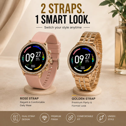 FoneForge Gen 9 Diamond Strap HD Display Smartwatch